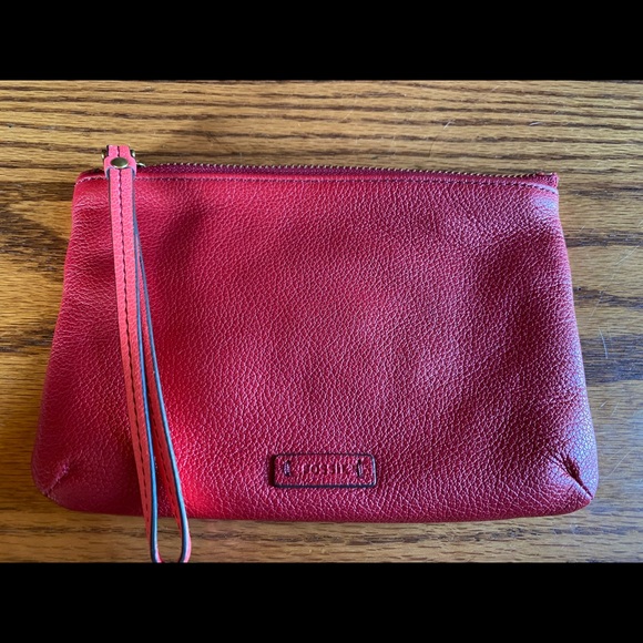 Fossil Two Tone Zip Wristlet - Picture 2 of 3